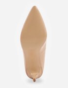 vices Pantofi stiletto Bej închis în Stil Elegant cu Branț din Piele Lerichella
