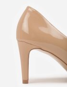 vices Pantofi stiletto Bej închis în Stil Elegant cu Branț din Piele Lerichella