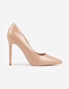 vices Pantofi stiletto Bej închiși cu Efect lăcuit Jestiva