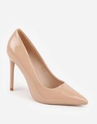 vices Pantofi stiletto Bej închiși cu Efect lăcuit Jestiva