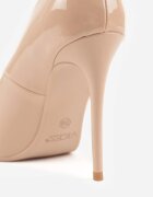 vices Pantofi stiletto Bej închiși cu Efect lăcuit Jestiva