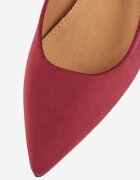 vices Pantofi stiletto Bordeaux din imitație de piele întoarsă cu toc tip kaczuszka cu branț din piele Etamarea