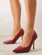 vices Pantofi stiletto Bordo Clasici cu Branț din Piele Mivra
