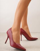 vices Pantofi stiletto Bordo Clasici cu Branț din Piele Mivra