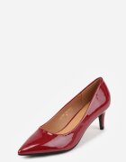vices Pantofi stiletto Clasice Bordeaux cu branț din piele Valenthea