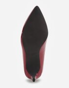 vices Pantofi stiletto Clasice Bordeaux cu branț din piele Valenthea