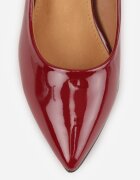 vices Pantofi stiletto Clasice Bordeaux cu branț din piele Valenthea