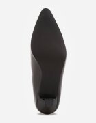 vices Pantofi stiletto Clasice Negre cu Toc Clepsidră cu Branț din Piele Dodvira