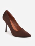 vices Pantofi stiletto Clasici Maro cu Brant din Piele Naturală Verite