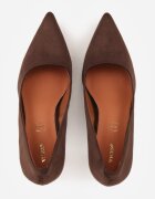 vices Pantofi stiletto Clasici Maro cu Brant din Piele Naturală Verite