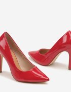 vices Pantofi stiletto clasici roșii Lăcuiți cu branț din piele Soinna