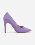 vices Pantofi stiletto clasici violet închis cu branț din piele naturală Ennoriel