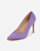 vices Pantofi stiletto clasici violet închis cu branț din piele naturală Ennoriel