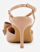 vices Pantofi stiletto eleganți bej închis cu Fundă Decorativă Adrelena