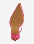 vices Pantofi stiletto Fuchsia din imitație de piele întoarsă cu călcâiul descoperit și cataramă alungită Natterea