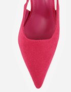 vices Pantofi stiletto Fuchsia din imitație de piele întoarsă cu călcâiul descoperit și cataramă alungită Natterea