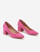 vices Pantofi stiletto Fucsia pe Toc cu Branț din Piele Valaria