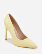 vices Pantofi stiletto Galbene Clasice cu Finisaj Neted Selimya