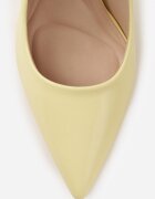 vices Pantofi stiletto Galbene Clasice cu Finisaj Neted Selimya