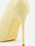 vices Pantofi stiletto Galbene Clasice cu Finisaj Neted Selimya