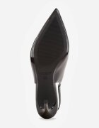 vices Pantofi stiletto lăcuiți negri cu spatele decupat și branț din piele naturală Salena