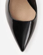 vices Pantofi stiletto lăcuiți negri cu spatele decupat și branț din piele naturală Salena
