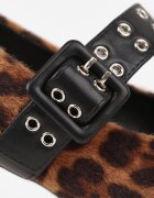 vices Pantofi stiletto leopard cu branț din piele decorați cu ținte Aribene