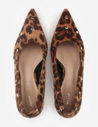 vices Pantofi Stiletto leopard cu toc cui cu branț din piele decorați cu ținte și cataramă Rilisea