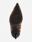 vices Pantofi Stiletto leopard cu toc cui cu branț din piele decorați cu ținte și cataramă Rilisea