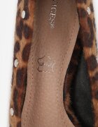 vices Pantofi Stiletto leopard cu toc cui cu branț din piele decorați cu ținte și cataramă Rilisea