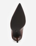 vices Pantofi stiletto Maro cu branț din piele Amixie