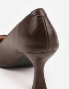 vices Pantofi stiletto Maro cu Brant din Piele și Aplicație Dreptunghiulară Berisse