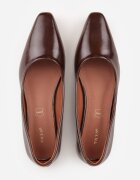 vices Pantofi stiletto Maro cu Toc Geometric cu Branț din Piele Critissa