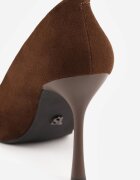 vices Pantofi stiletto Maro în stil clasic cu branț din piele Alandde