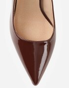 vices Pantofi stiletto Maro Lăcuiți cu Călcâiul Descoperit și Branț din Piele Naturală Salena