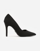 vices Pantofi stiletto Negre cu branț de piele și decupaj lateral Olialira