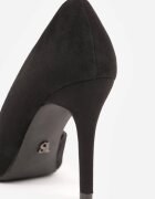 vices Pantofi stiletto Negre cu branț de piele și decupaj lateral Olialira