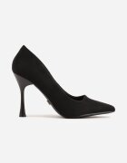 vices Pantofi stiletto Negre cu toc clepsidră cu branț din piele Elttime