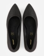 vices Pantofi stiletto Negre cu toc cui cu branț din piele decorate cu sclipici Edelis