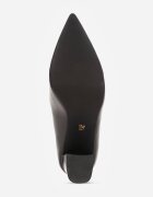 vices Pantofi stiletto Negre Lăcuite cu Toc Geometric cu Brant din piele Midvire
