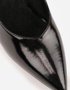 vices Pantofi stiletto Negre Lăcuite cu Toc Geometric cu Brant din piele Midvire