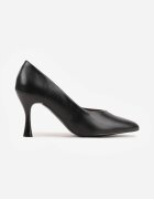 vices Pantofi stiletto Negre pe Clepsidră cu branț din piele naturală Dandre