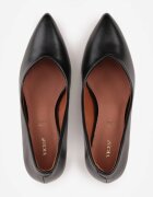 vices Pantofi stiletto Negre pe Clepsidră cu branț din piele naturală Dandre