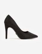 vices Pantofi stiletto negri clasici cu branț din piele Santoria