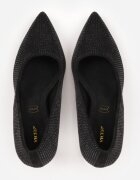 vices Pantofi stiletto negri clasici cu branț din piele Santoria