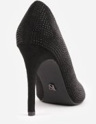 vices Pantofi stiletto negri clasici cu branț din piele Santoria