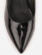 vices Pantofi stiletto negri clasici cu toc cui și branț din piele Valenthea