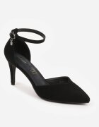 vices Pantofi Stiletto Negri cu branț din piele și baretă în jurul gleznei Lilori
