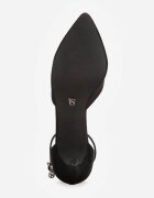 vices Pantofi Stiletto Negri cu branț din piele și baretă în jurul gleznei Lilori
