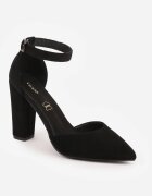 vices Pantofi stiletto negri cu toc cu baretă în jurul gleznei Izaditia